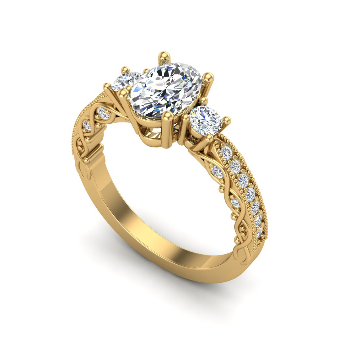 Ariyah Accented Engagement Ring